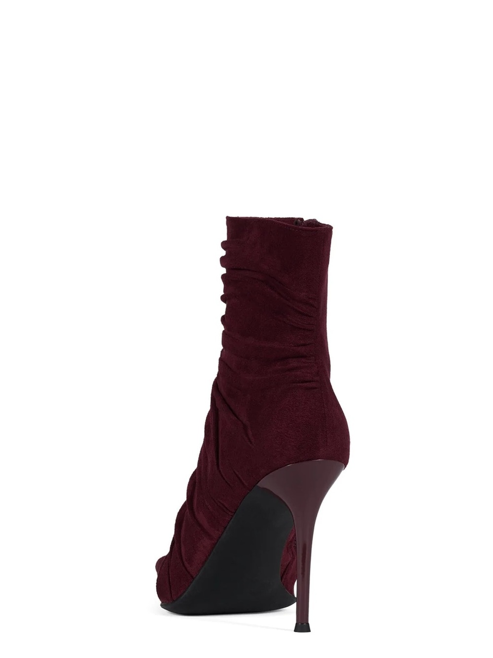 NWOB Jeffrey Campbell Let's Go Pointed Toe Bootie SZ 8 M in WINE SUEDE - Picture 3 of 12